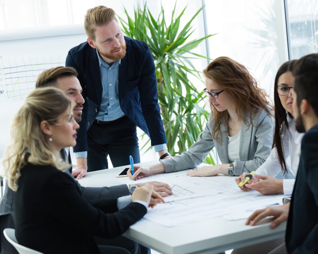 Team diskutiert